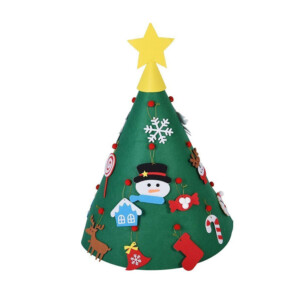 Χριστουγεννιάτικο Δέντρο από Τσόχα με 15 Στολίδια 50 x 70 cm Bakaji 02834712