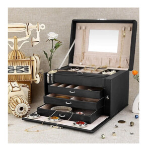 Κοσμηματοθήκη - Μπιζουτιέρα 28 x 16 x 15 cm Bakaji 02834741 - Image 3