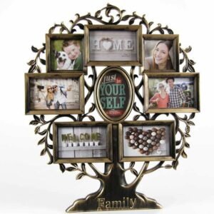 BAKAJI  Πλαστική Κορνίζα Τοίχου 8 Θέσεων 52 x 2 x 61 cm Family Tree 02835277 - Image 3