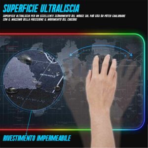 BAKAJI  Gaming MousePad με 14 LED RGB Εφέ Φωτισμού 90 x 40 cm 02838281 - Image 3