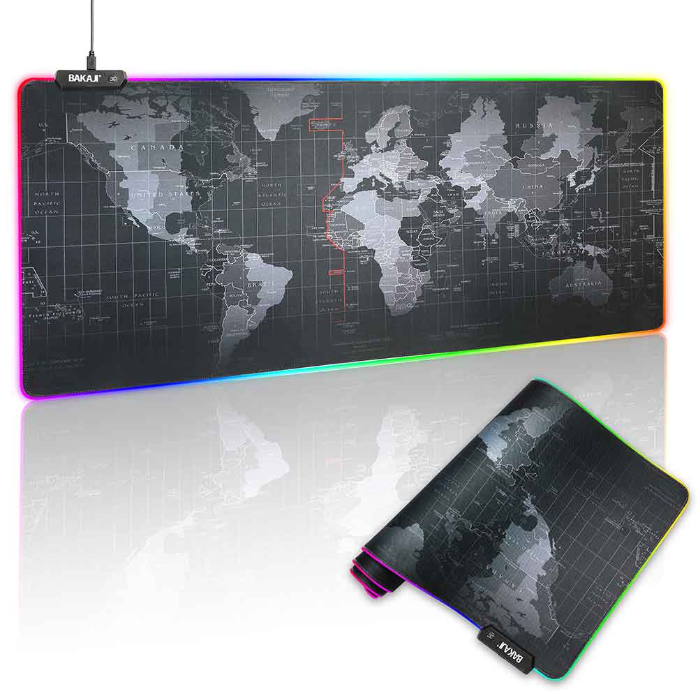 BAKAJI Gaming MousePad με 14 LED RGB Εφέ Φωτισμού 90 x 40 cm 02838281 BAKAJI Gaming MousePad με 14 LED RGB Εφέ Φωτισμού 90 x 40 cm 02838281