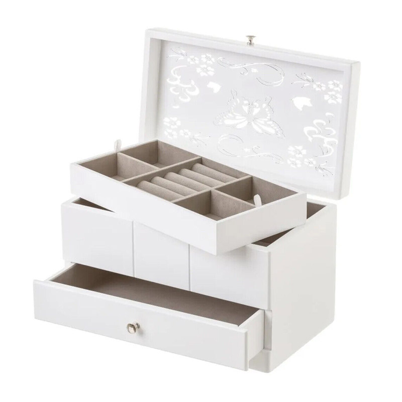 Ξύλινη Κοσμηματοθήκη - Μπιζουτιέρα 26 x 16 x 16.5 cm Bakaji 02838593 Ξύλινη Κοσμηματοθήκη - Μπιζουτιέρα 26 x 16 x 16.5 cm Bakaji 02838593