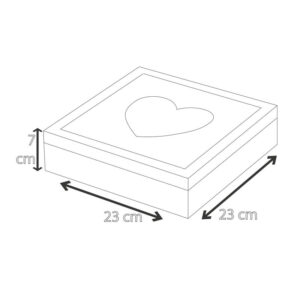 Ξύλινη Κοσμηματοθήκη - Μπιζουτιέρα 23 x 23 x 7 cm Bakaji 02838603 - Image 3