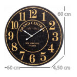 Ξύλινο Ρολόι Τοίχου 60 cm Bakaji 02838624 - Image 4