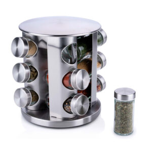 Σετ Δοχεία Μπαχαρικών με Περιστρεφόμενη Βάση 13 τμχ Bakaji 02838939 - Image 2