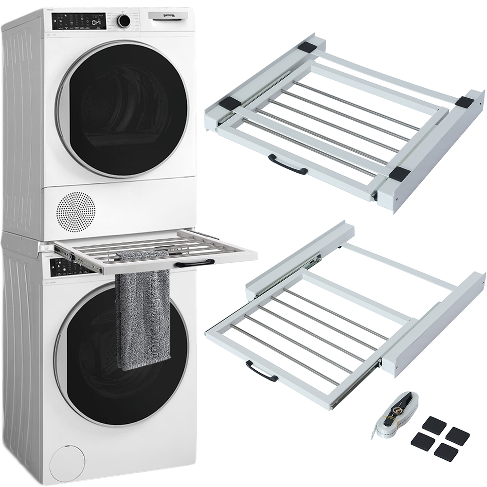 STAKMANN Σετ Σύνδεσης για Πλυντήρια και Στεγνωτήρια με Αποσπώμενο Ράφι Απλώματος 02839210 STAKMANN Σετ Σύνδεσης για Πλυντήρια και Στεγνωτήρια με Αποσπώμενο Ράφι Απλώματος 02839210