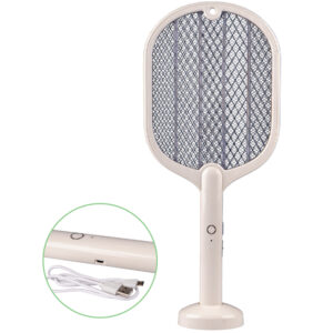 BAKAJI  Επαναφορτιζόμενη Ηλεκτρική Ρακέτα Εξόντωσης Κουνουπιών Αντικουνουπική για Μύγες με Καλώδιο USB  02839214 - Image 2