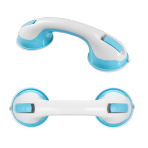 Σετ Αντιολισθητικό Ρυθμιζόμενο Σκαμπό Μπάνιου με Βοηθητική Λαβή 42 x 27 x 36-49 cm Bakaji 02839349 - Image 2