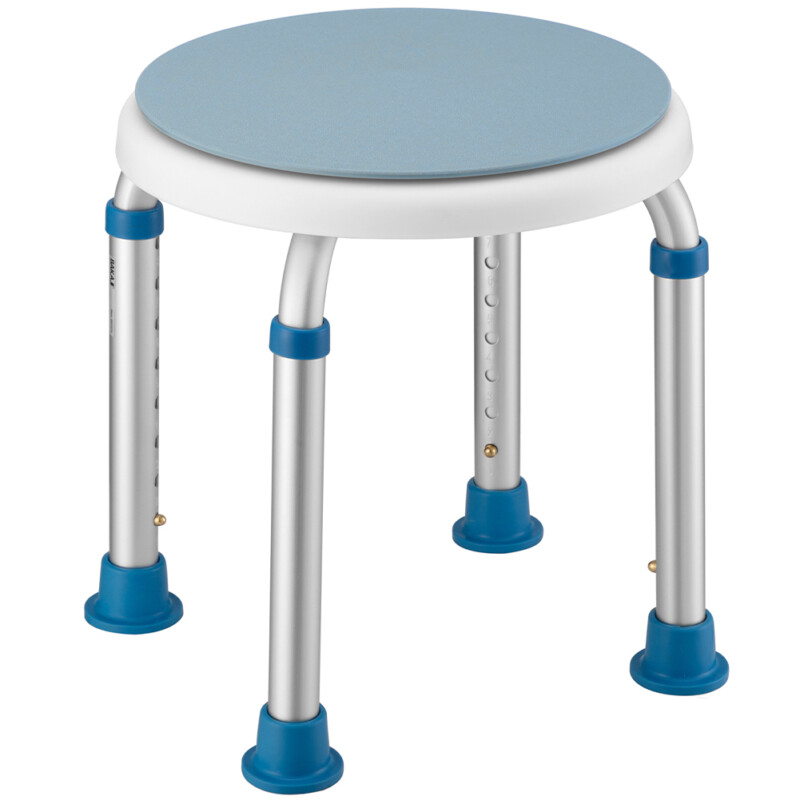 BAKAJI Περιστρεφόμενο Σκαμπό Ντους Καθιστό Καρέκλα Μπάνιου Ρυθμιζόμενα Αντιολισθητικά Πόδια 02839531 BAKAJI Περιστρεφόμενο Σκαμπό Ντους Καθιστό Καρέκλα Μπάνιου Ρυθμιζόμενα Αντιολισθητικά Πόδια 02839531