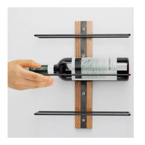 Σετ Επιτοίχια Μεταλλικά Ράφια για Μπουκάλια Κρασιού 28.5 x 8.3 x 31.5 cm 3 τμχ Shally Dogan 02840082 - Image 2