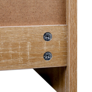 BAKAJI  Παπουτσοθήκη Πάγκος 1 Πόρτα Τριπλή Βάθος με Κάθισμα Οικολογικό Δέρμα Δρυς 60x30x48εκ  02840937 - Image 5