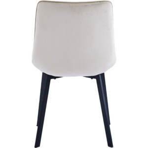 Shally Dogan  Σετ 4 Καρέκλες Τραπεζαρίας Επένδυση Βελούδο Μπεζ Καρέκλα Γραφείου Σπίτι Εργονομική  02841028 - Image 5