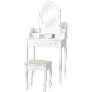 Shally Dogan  Τουαλέτα Trucco Elena με Καθρέφτη και Σκαμπό Φώτα Led Ψυχρό Θερμό Καθρέφτης  02841327 - Image 2