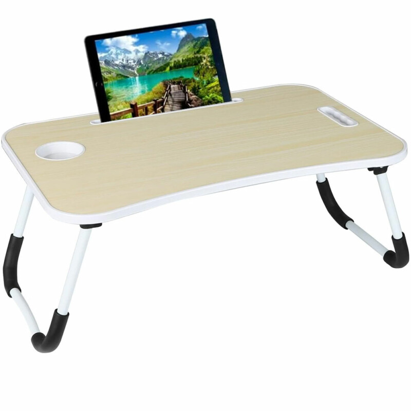BAKAJI Πτυσσόμενο τραπέζι κρεβατιού καναπέ για φορητό υπολογιστή PC tablet αναλόγιο λευκό 02841369 BAKAJI Πτυσσόμενο τραπέζι κρεβατιού καναπέ για φορητό υπολογιστή PC tablet αναλόγιο λευκό 02841369
