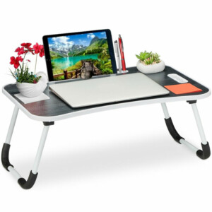 BAKAJI  Πτυσσόμενο τραπέζι κρεβατιού καναπέ για φορητό υπολογιστή, tablet, αναλόγιο, μαύρο.  02841370 - Image 5