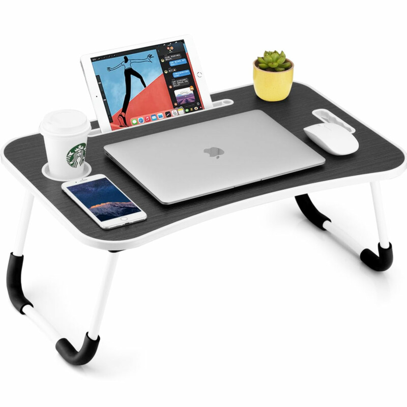 BAKAJI  Πτυσσόμενο τραπέζι κρεβατιού καναπέ για φορητό υπολογιστή