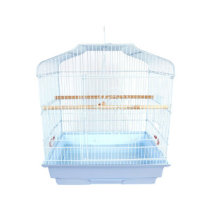 BAKAJI  Κλουβί Πουλιών Λευκό για Πτηνά Παπαγάλους Τροφοδότες 46.5x35.5x65.5  02841481 - Image 4