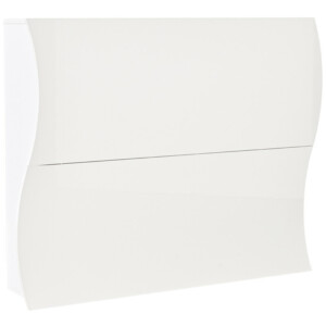 Shally Dogan  Παπουτσοθήκη Εισόδου σε Γυαλιστερό Ξύλο ONDE 2 Πόρτες Λευκό Εξοικονόμησης Χώρου 101x26.5x81εκ  02841540 - Image 5