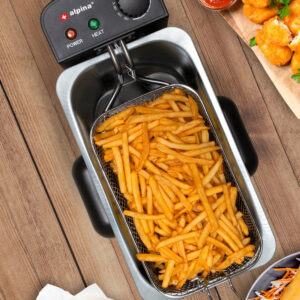 ALPINA  Φριτέζα 3 Λίτρων 2000 Watt για την Κουζίνα με Ρυθμιζόμενη Θερμοκρασία και Ένδειξη Ελέγχου 02841683 - Image 4