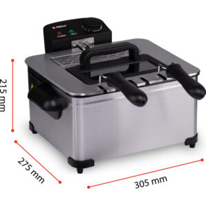 ALPINA  Κουζίνα με 3 Καλάθια, Ισχύς 2000 W, Χωρητικότητα 5 Λίτρων και Ρυθμιζόμενη Θερμοκρασία 02841684 - Image 5