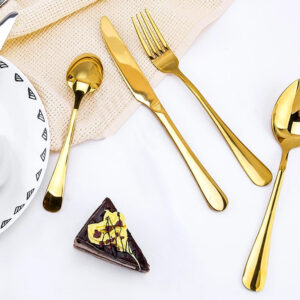 BAKAJI  Σετ 24 Χρυσά Γυαλιστερά Μαχαιροπίρουνα για Χριστουγεννιάτικη Διακόσμηση Τραπεζιού Κουζίνας 02841719 - Image 3