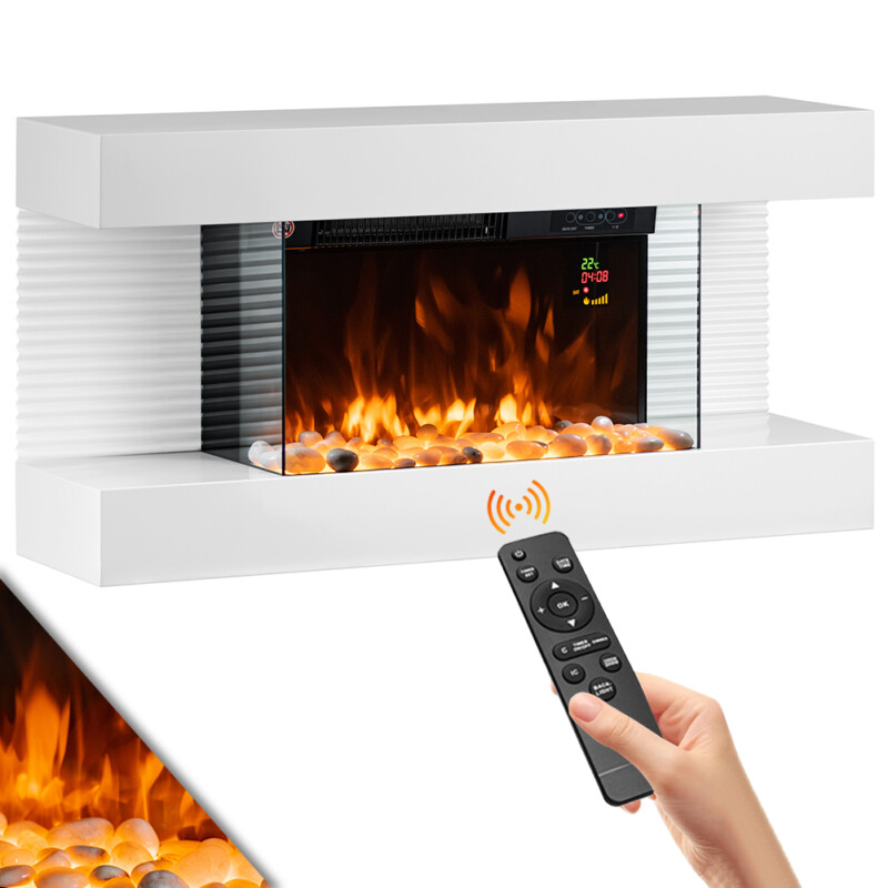 BAKAJI Ηλεκτρικό Τζάκι Τοίχου Σεντ Μόριτζ με Ρεαλιστική Φλόγα 02842100 BAKAJI Ηλεκτρικό Τζάκι Τοίχου Σεντ Μόριτζ με Ρεαλιστική Φλόγα 02842100