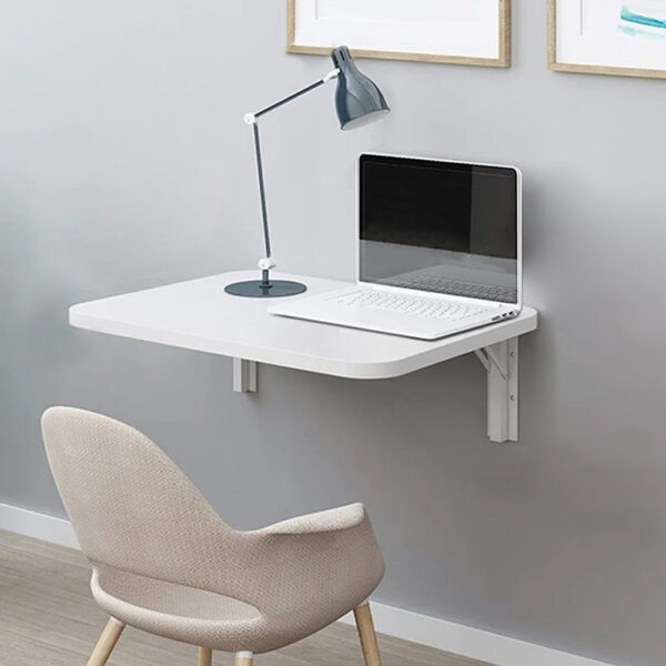 Shally Dogan Πτυσσόμενο Τραπέζι Τοίχου Λευκό Εξοικονόμησης Χώρου 80x40cm 02842134