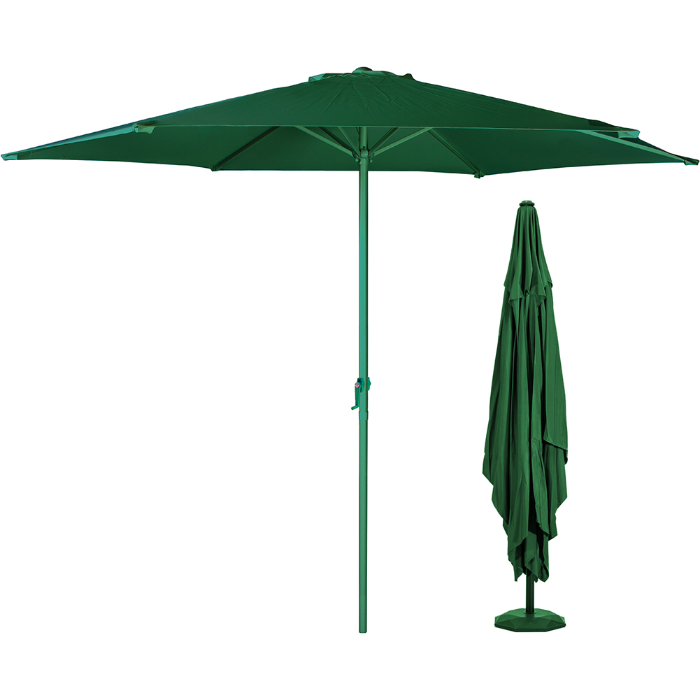 BAKAJI Ομπρέλα Κήπου 3 Μέτρα Πράσινη Στρογγυλή με Κεντρικό Πάλο για Εξωτερικούς Χώρους 02842339 BAKAJI Ομπρέλα Κήπου 3 Μέτρα Πράσινη Στρογγυλή με Κεντρικό Πάλο για Εξωτερικούς Χώρους 02842339