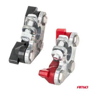 AMIO Σετ 2 τμχ Τερματικοί Ακροδέκτες Μπαταρίας ψευδαργύρου 800ΑΜΡ 04391 - Image 4