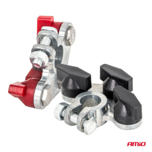 AMIO Σετ 2 τμχ Τερματικοί Ακροδέκτες Μπαταρίας ψευδαργύρου 800ΑΜΡ 04391 - Image 5