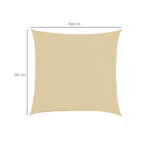 Τετράγωνο Σκίαστρο 360 x 360 cm Outsunny 100110-031SA - Image 5