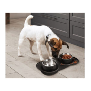 Σετ Ανοξείδωτα Μπολ Γεύματος με Βάση Σιλικόνης για Κατοικίδια Inkazen 10110175 - Image 4