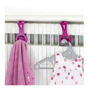 Πολυλειτουργική Πλαστική Κρεμάστρα 15.5 x 8 x 6 cm με Ρυθμιζόμενο Γάντζο 0.7-5 cm Fruyt Bama 10205 - Image 3