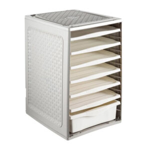 Πλαστική Συρταριέρα Ρούχων με 4 Δίσκους και 2 Συρτάρια 34 x 41 x 53 cm Χρώματος Γκρι Bama 10236 - Image 4