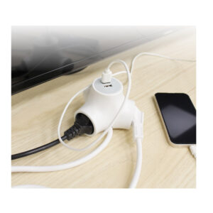 Πολύπριζο 3 Θέσεων με 2 Θύρες USB και Καλώδιο 1.4 m GSC 103000014 - Image 2