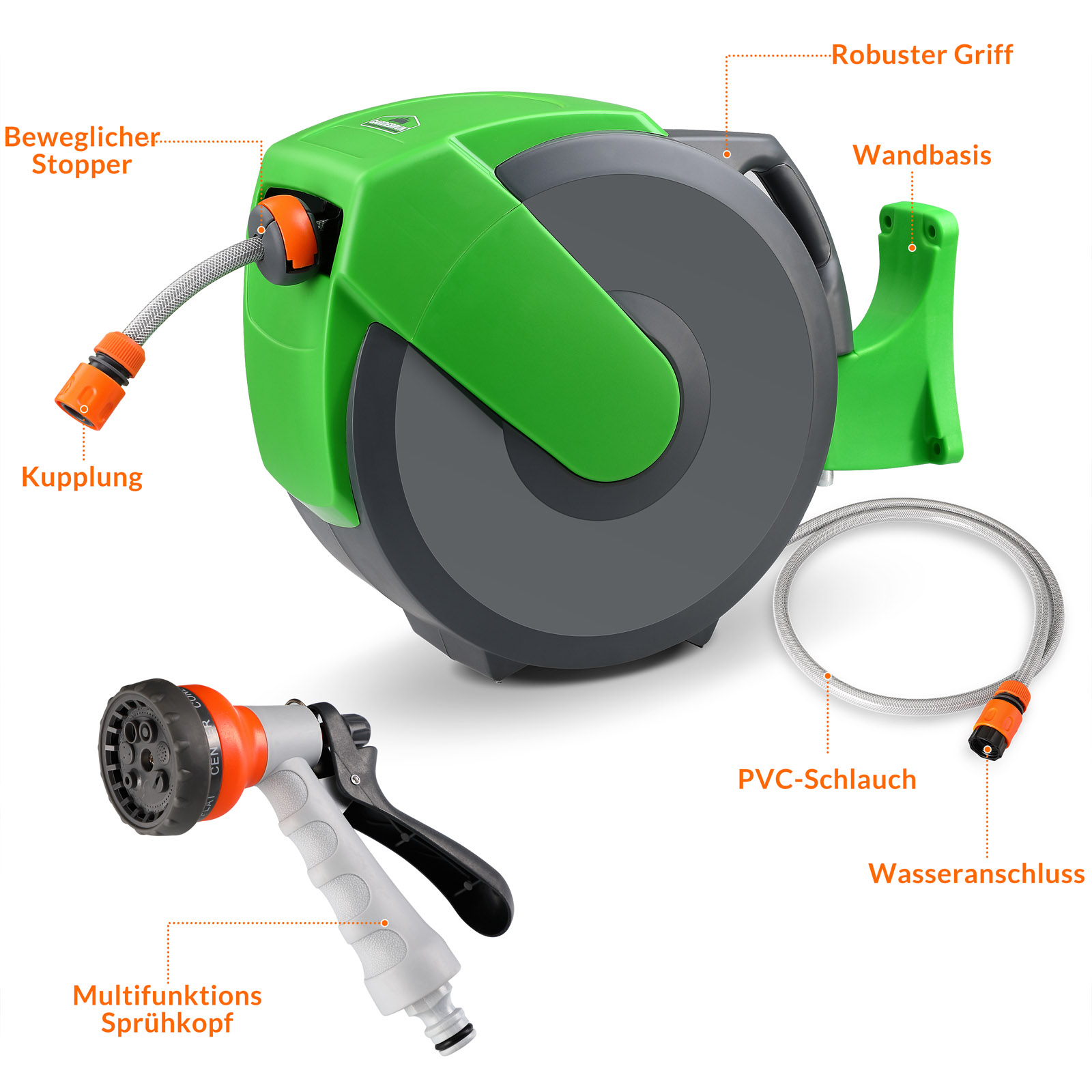 Gardebruk Πολυλειτουργικός Σωλήνας Νερού με Πιστόλι Ψεκασμού 22μ 104251