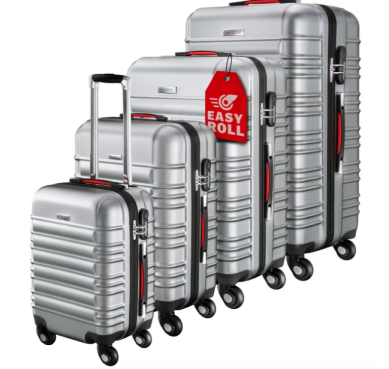 Σετ Βαλίτσες Σκληρού Κελύφους Baseline 4 Τεμάχια – Ασημί (34L