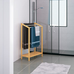 Casaria Κρεμάστρα Πετσετών από Μπαμπού με Ανοξείδωτες Ράβδους 107933 - Image 2