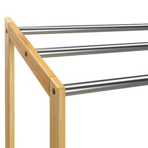 Casaria Κρεμάστρα Πετσετών από Μπαμπού με Ανοξείδωτες Ράβδους 107933 - Image 3