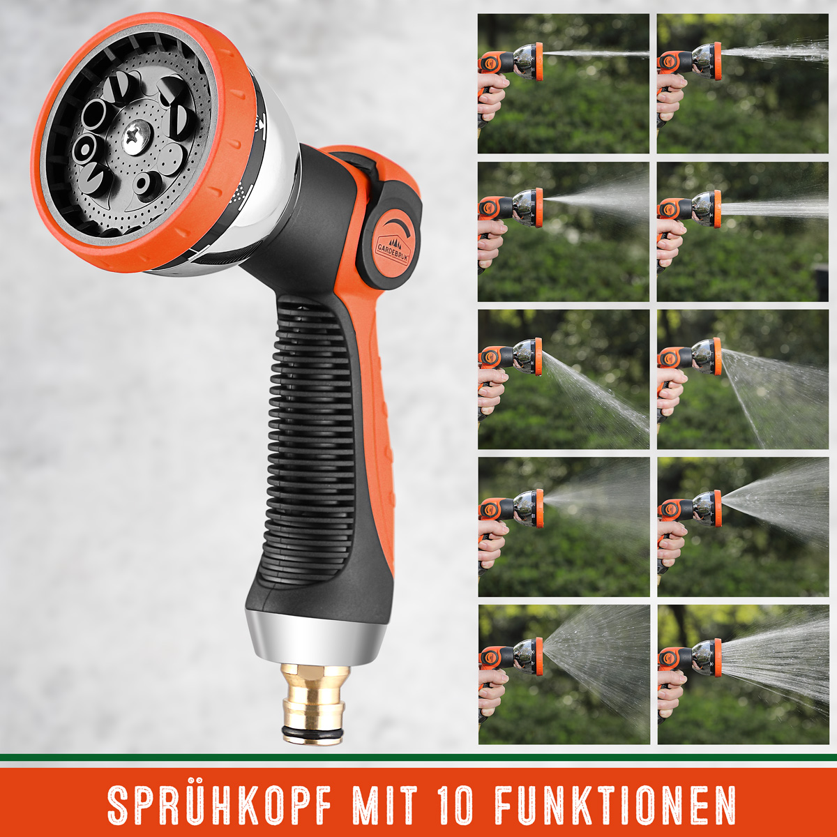 Gardebruk Εύκαμπτος Μαύρος Λάστιχος Κήπου 15μ 109318