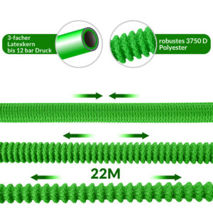 Gardebruk Εύκαμπτος Πράσινος Λάστιχο Κήπου 22μ 109322