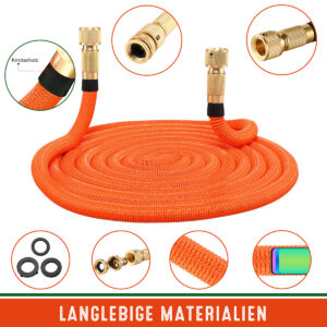 Gardebruk Εύκαμπτος Πορτοκαλί Λάστιχο Κήπου 30μ 109325 - Image 2