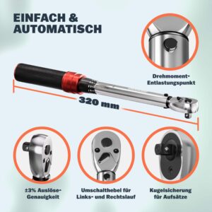 Monzana Σετ 18 εργαλείων ροπής για ποδήλατα/μοτοσικλέτες 109715 - Image 4