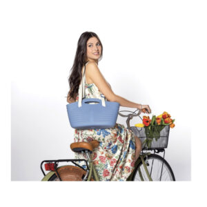 Πλαστική Τσάντα για Ψώνια 40 x 15 x 24 cm Χρώματος Μπλε Bama 10992 - Image 3