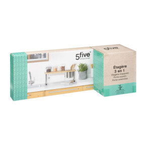 Ξύλινο Ράφι Οργάνωσης Κουζίνας / Νεροχύτη 55.5 x 20 x 21 cm 5Five Simply Smart 124570 - Image 3