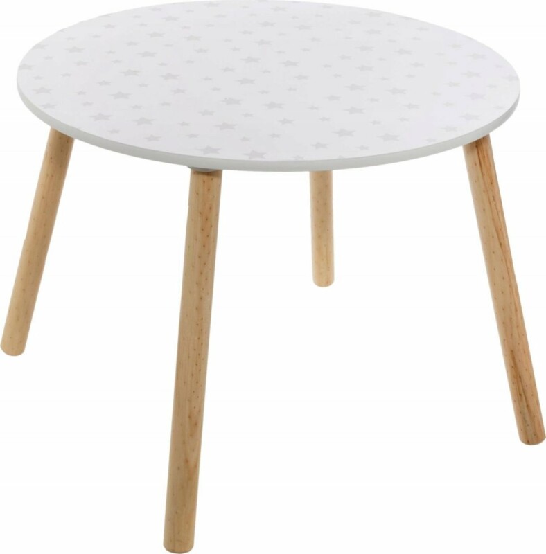 Atmosphera Παιδικό τραπέζι λευκό με αστέρια Διάμετρος 60 cm 127152D Atmosphera Παιδικό τραπέζι λευκό με αστέρια Διάμετρος 60 cm 127152D