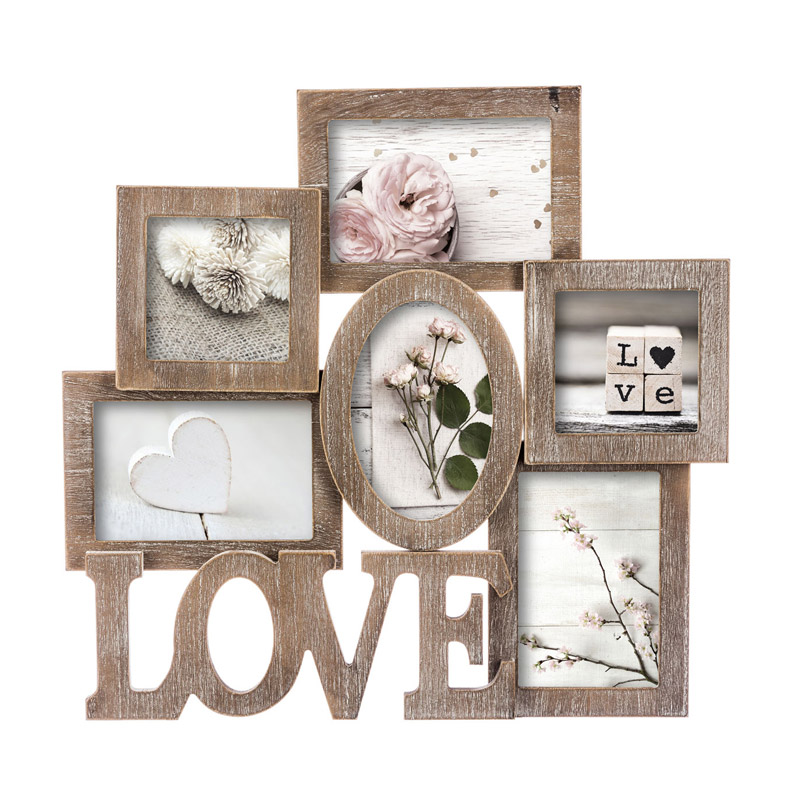 Ξύλινη Κορνίζα 6 Θέσεων 42.6 x 2 x 40.5 cm Atmosphera 141234 Ξύλινη Κορνίζα 6 Θέσεων 42.6 x 2 x 40.5 cm Atmosphera 141234