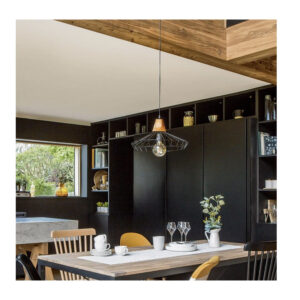 Κρεμαστό Μεταλλικό Μονόφωτο Φωτιστικό Οροφής E27 25 W 38 x 23 cm Atmosphera 145117A - Image 2