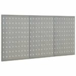 vidaXL Πλάτες Εργαλείων Τοίχου Διάτρητες 3 τεμ. 40 x 58 εκ. Ατσάλινες 145349 - Image 2