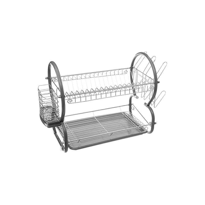 Διώροφη Μεταλλική Πιατοθήκη Στεγνωτήριο 51 x 24 x 38.5 cm 5Five Simply Smart 146478 Διώροφη Μεταλλική Πιατοθήκη Στεγνωτήριο 51 x 24 x 38.5 cm 5Five Simply Smart 146478